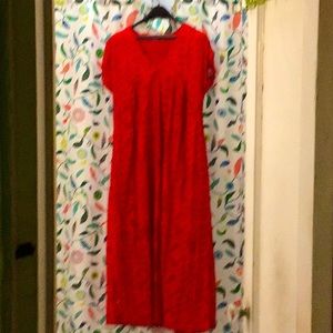 A beautiful red dress